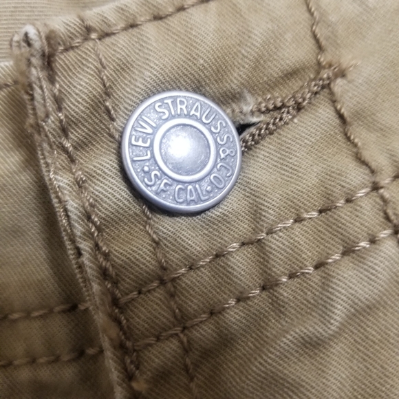 Levis WHITE TAB Cargo Pants 36x32 Light Brown khaki RARE Vintage NWT - Picture 3 of 16